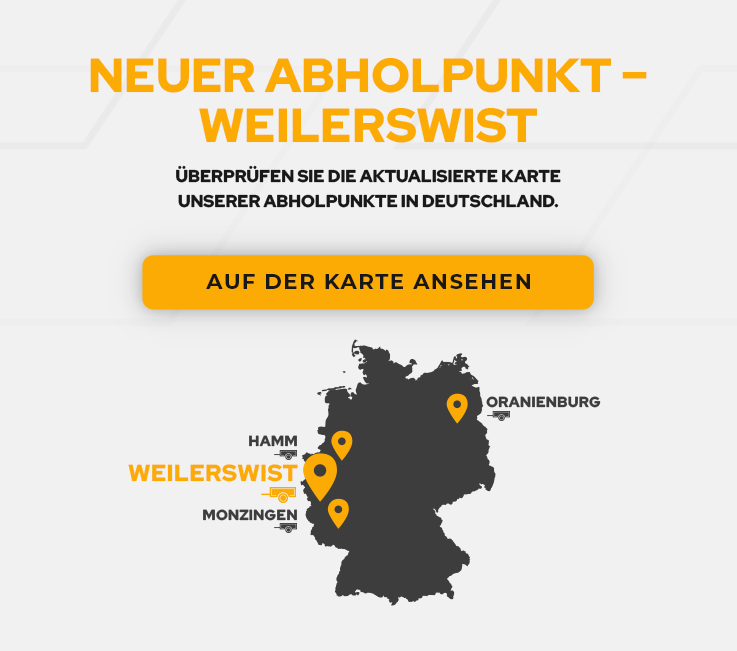 Neuer Abholpunkt – Oranienburg