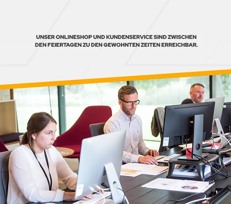 Unser Onlineshop und Kundenservice sind zwischen den Feiertagen zu den gewohnten Zeiten erreichbar.